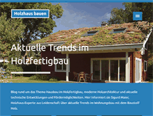 Tablet Screenshot of holz-haus-bauen.de